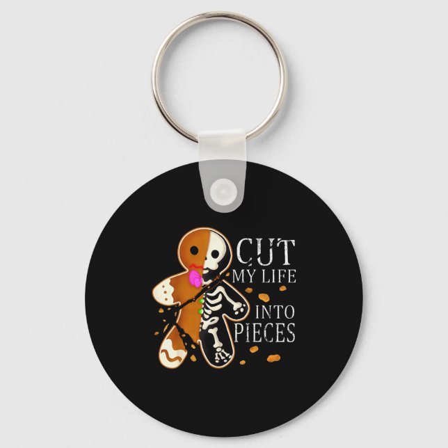 Porte-clés Cut My Life Into Eces Gingerbread Christmas  (Recto)