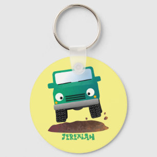 Porte-clés Cute 4X4 offroad vehicle cartoon car