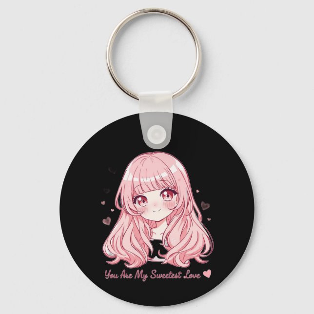 Porte-clés Cute Anime Valentine Sweatshirt (Recto)