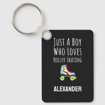 Cute Boy Roller Skating