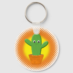 Porte-clés Cute Cartoon Cactus