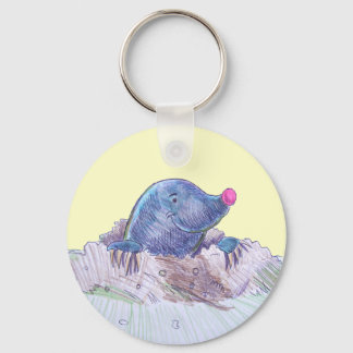 Porte-clés Cute Cartoon Mole et Molehill