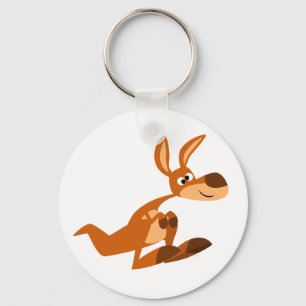 Porte-clés Cute Cartoon Silly Kangaroo Keychain