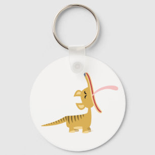 Porte-clés Cute Cartoon Yawning Thylacine Porte - clé