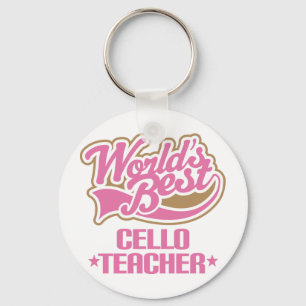 Porte-clés Cute Cello Teacher Gift