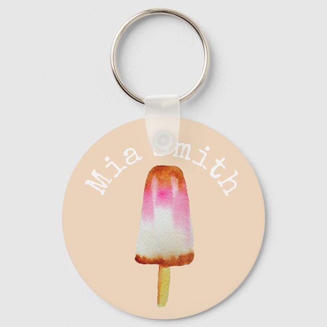 Porte-clés Cute cola glace bloc pop art popsicle (Recto)