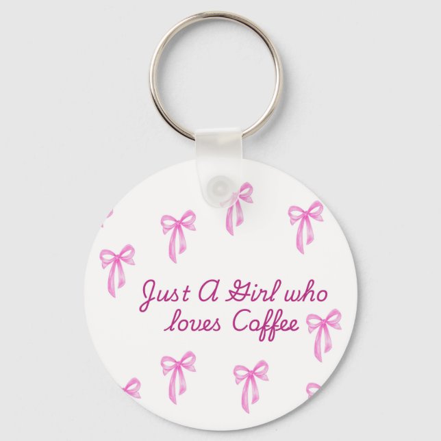 Porte-clés Cute Coquette arc girly (Recto)