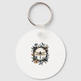 Porte-clés Cute Cottagecore Floral Dragonfly Aesthetic Girls 