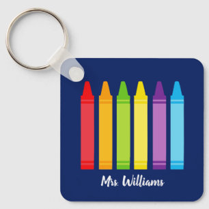 Porte-clés Cute Crayon Enseignant de l'école primaire personn