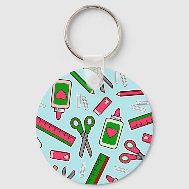 Porte-clés Cute enseignant Love School Imprimer (Recto)