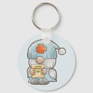 Porte-clés Cute Gnome Medical Nurse 