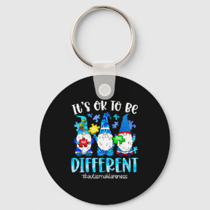 Porte-clés Cute gnomes prise de conscience de l'autisme pour 