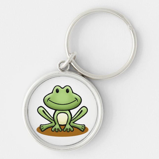 Porte-clés Cute grenouille verte (Devant)