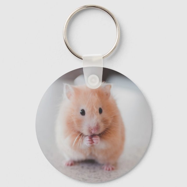 Porte-clés Cute Hamster Aimer Animaux (Recto)