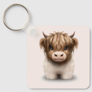 Porte-clés Cute Highlands Scottish Cow