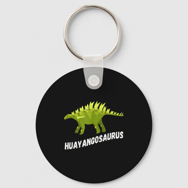 Porte-clés Cute Huayangosaurus Dinosaur Design  (Recto)