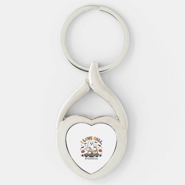 Porte-clés Cute I Love Fall Prevention Physique Thérapie Fant (Devant)