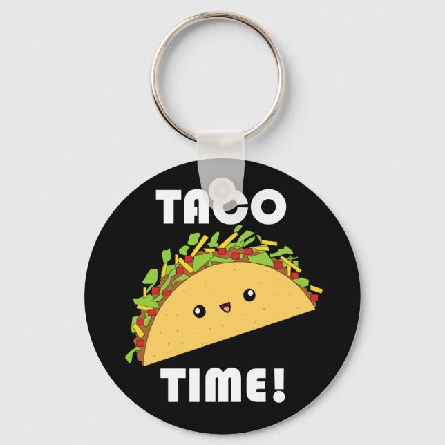Porte-clés Cute kawaii Taco Time ! porte - clé (Recto)