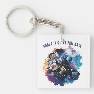 Porte-clés Cute Koala dans l'espace extra-atmosphérique, astr