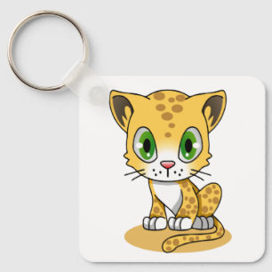 Porte-clés Cute léopard Animé