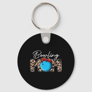 Porte-clés Cute Leopard Bowling Maman Maman Mama Sport Mère d