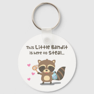 Porte-clés Cute Love Little Masked Bandit Raccoon Keychain