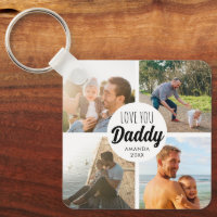Cute Love You 'Papa' Collage Photo personnalisée