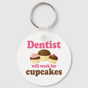 Porte-clés Cute Occupation Chocolate Cupcakes Dentist