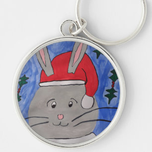 Porte-clés Cute Père Noël Bunny
