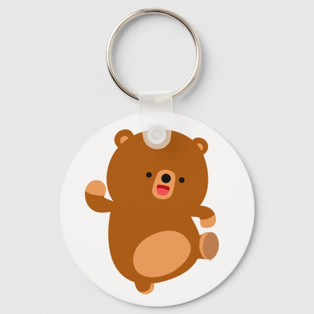 Porte-clés Cute Perky Porte - clé d'ours de dessin (Recto)