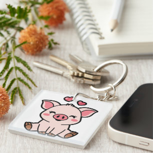 Porte-clés Cute Piggy