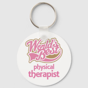 Porte-clés Cute Pink Worlds Best Physical Therapist
