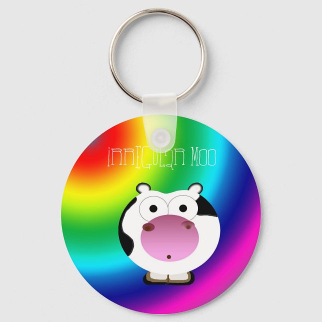 Porte-clés Cute Porte - clé Moo Irrégulier (Recto)