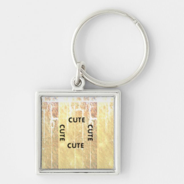 PORTE-CLÉS CUTE_ PORTE - CLÉ NOIR ET JAUNE CLAIR (Devant)