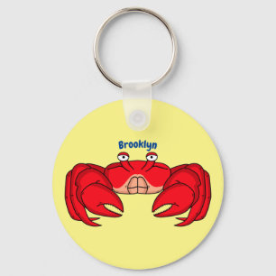 Porte-clés Cute red crab cartoon