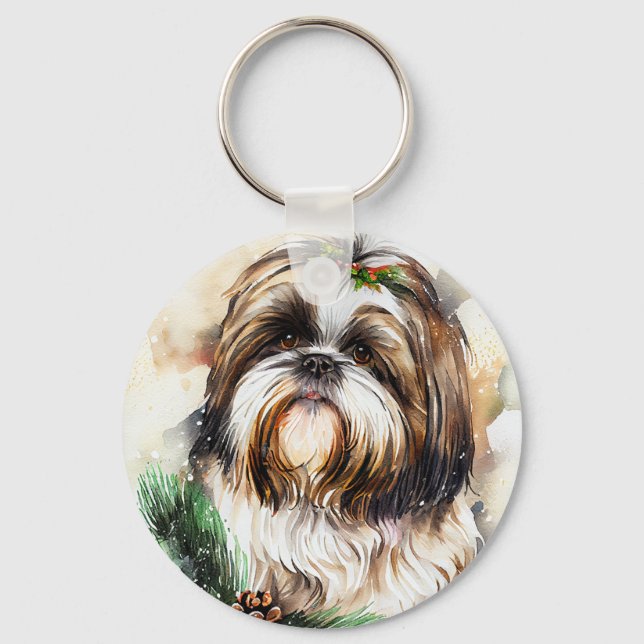 Porte-clés Cute Shih Tzu (Recto)