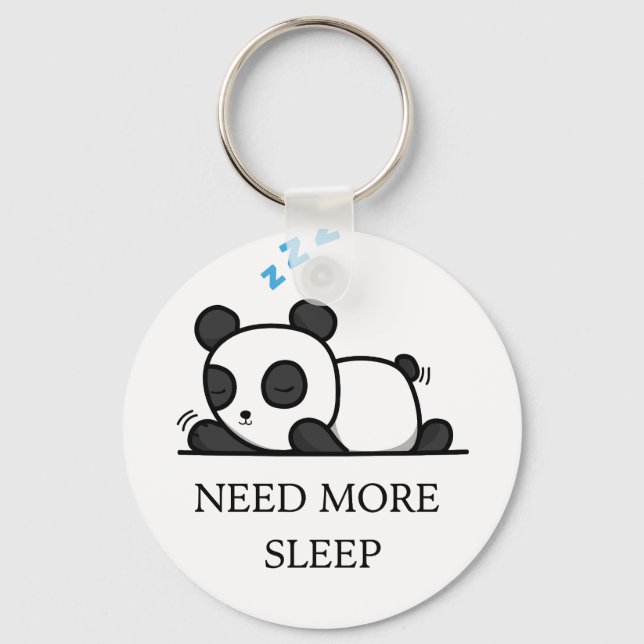 Porte-clés Cute Sleeping Panda Keychain (Recto)