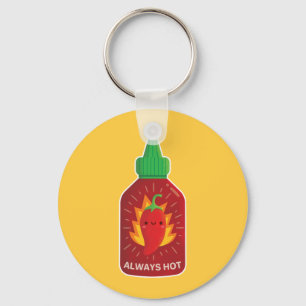 Porte-clés Cute Toujours Chaud Rouge Chili Pepper Sauce Botte