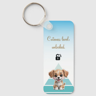 Porte-clés Cuteness Level Keychain – Custom Text & Photo