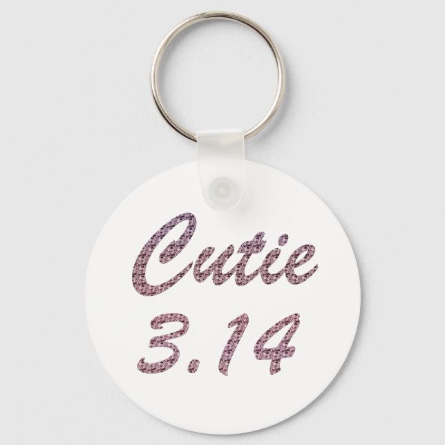 Porte-clés Cutie 3,14 Pi Jour Rose (Recto)