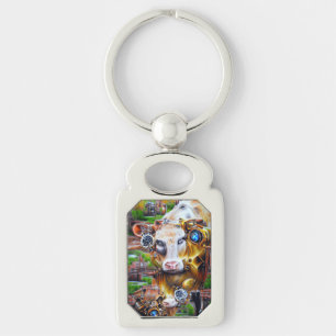 Porte-clés Cyber-vache vapeur