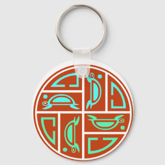 Porte-clés Cycle de la lune de tortue de mer