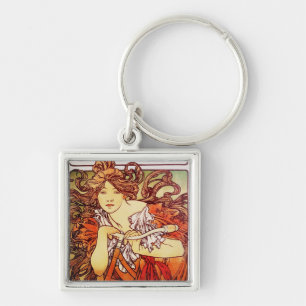 Porte-clés Cycles Perfecta d'Alphonse Mucha