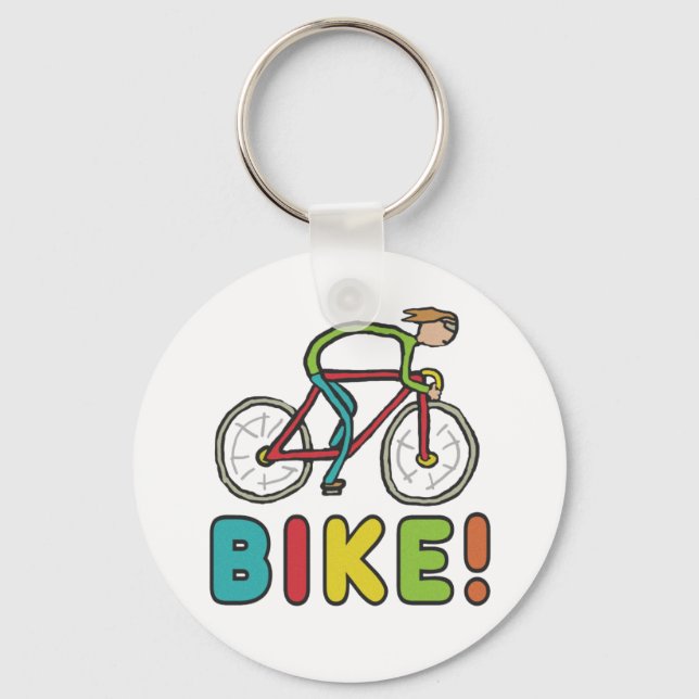 Porte-clés Cycliste cycliste (Recto)