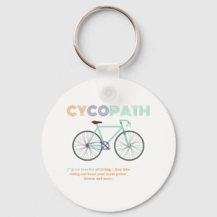 Porte-clés Cycopath amusant cyclisme pour cyclistes et cyclis