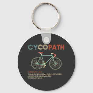 Porte-clés Cycopath Funny Cycliste pour cyclistes et cycliste