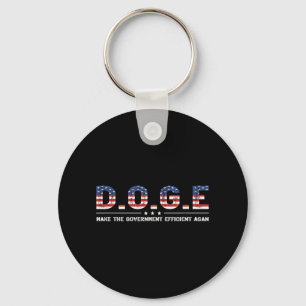 Porte-clés D.o.g.e. Département de l'Efficacité du Gouverneme