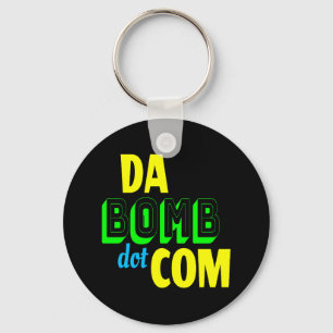 Porte-clés Da Bomb point com Novelty Funny Retro 90s