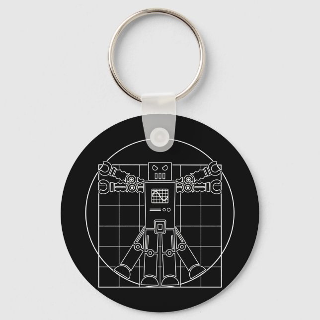 Porte-clés Da Vinci Vitruvian Robot (Recto)