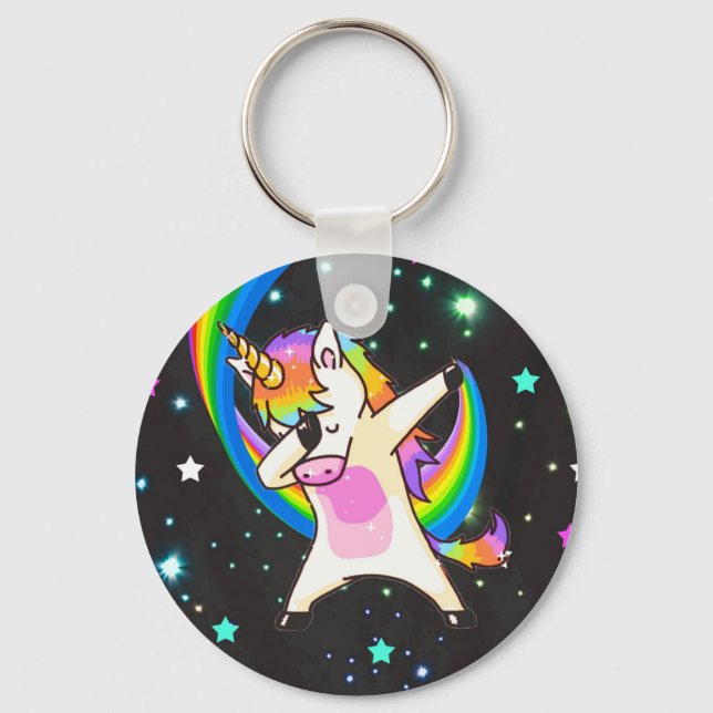Porte-clés Dabbing Unicorn Porte - clé (Recto)